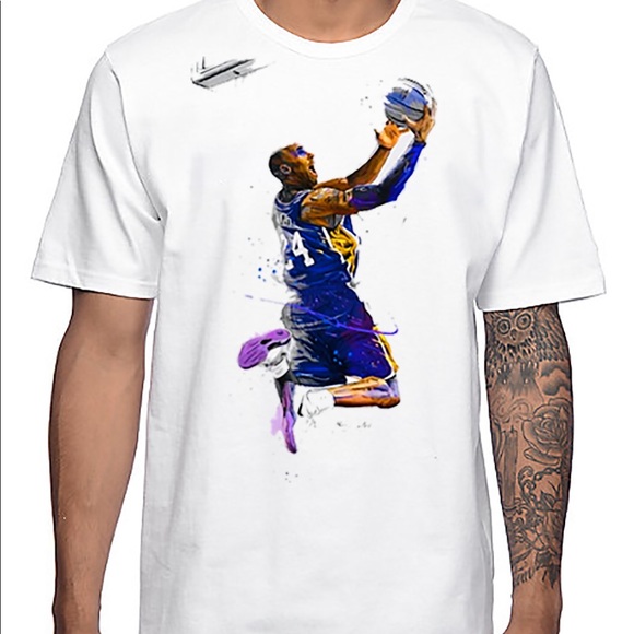 Kobe bryant white t shirt Clearance